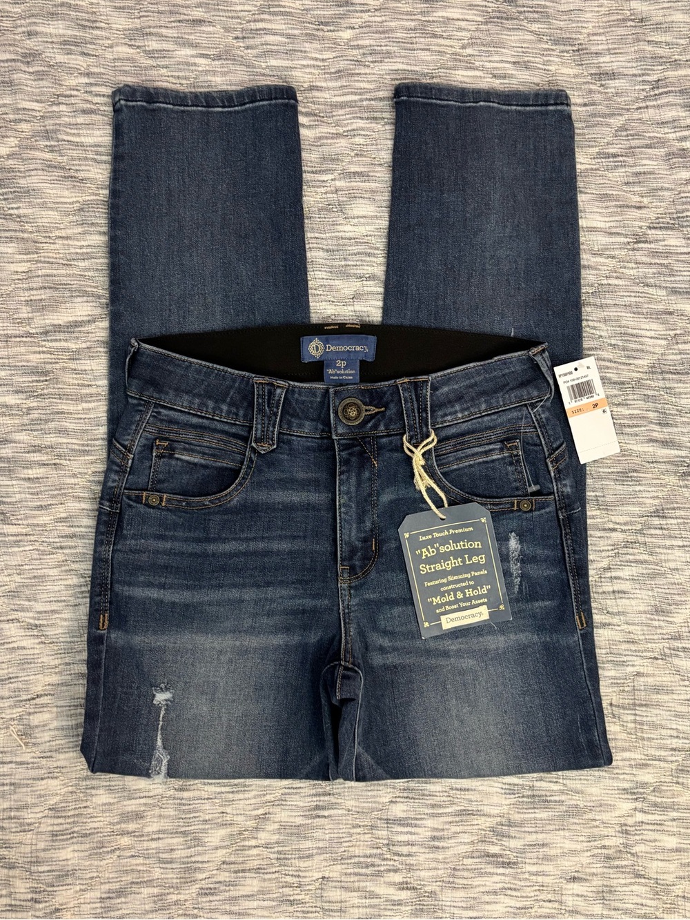 Democracy Ab Solution Straight Leg Jeans Sz 2P NWT | Democracy Straight Jeans -